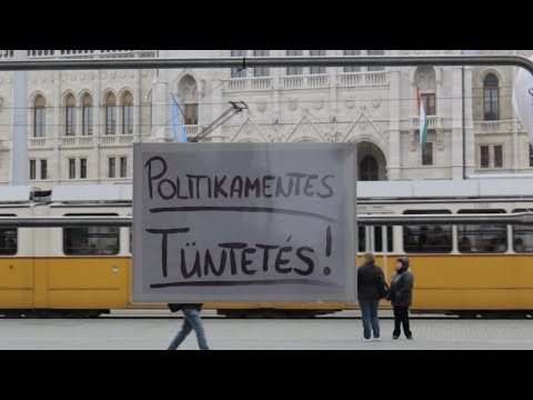 Politikamentes(?) tüntetés az egészségügyért
