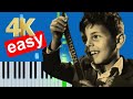 Ennio Morricone Cinema Paradiso Theme Song Slow Easy Beginner Piano Tutorial 4K