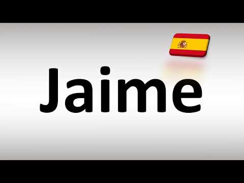 How to Say 'James' in Spanish: "Jaime"