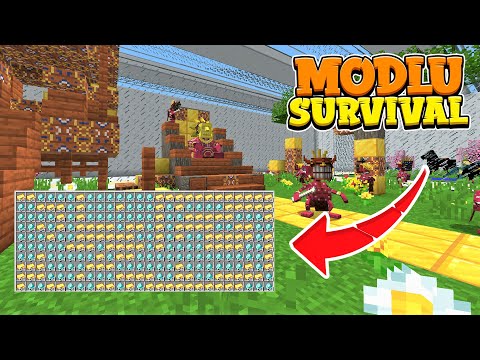 MADENLERİ ÇOĞALTMAK - YAMYAM LİDERİ MÜZEDE - Minecraft Modlu Survival #32 @AtariKafa