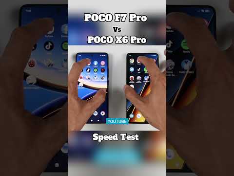 "POCO F7 Pro vs X6 Pro SPEED TEST 🔥 | Fastest POCO Phone?#shorts