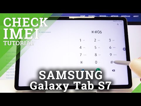 How to Find IMEI and Serial Number in SAMSUNG Galaxy Tab S7 – Locate IMEI Number
