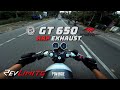 RE Continental GT 650 RRP Exhaust City Ride POVRide 218 RevLimits Redrooster