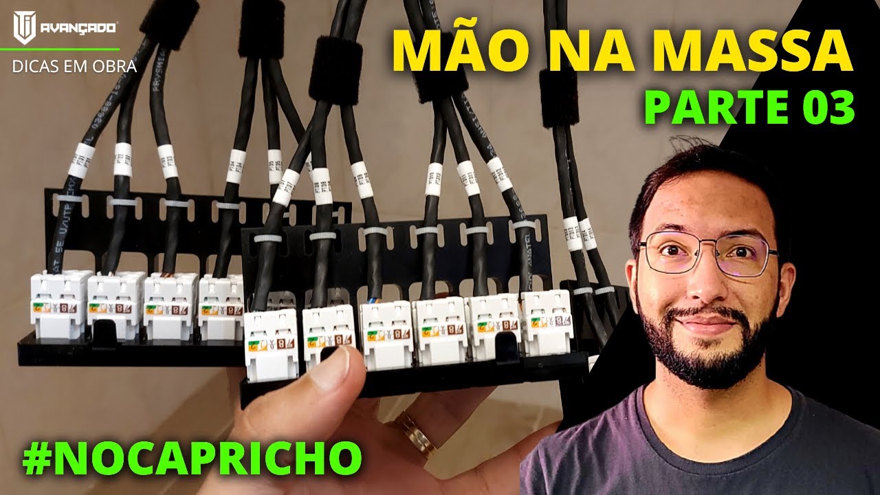 COMO MONTAR PATCH PANEL DESCARREGADO | PARTE 03 | CABEAMENTO ESTRUTURADO