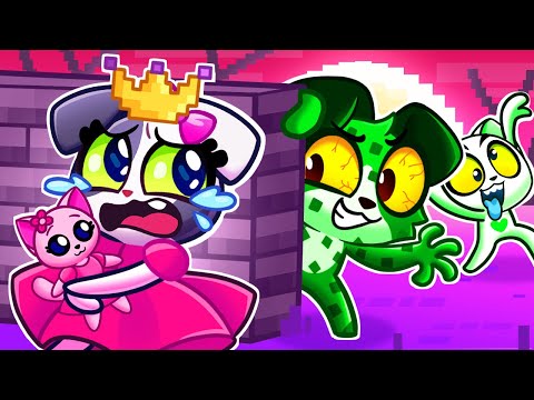 🔥 Zombie VS Princess 👑 Purrfect Minecraft Songs & Rhymes