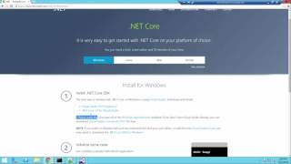Installing .NET Core