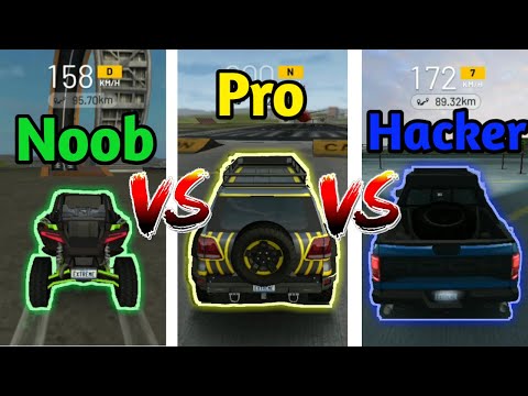 Extreme Car Driving Simulator : Noob vs Pro vs Hacker : Part 2