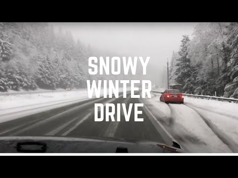 Driving to the mountains of Snoqualmie Pass - Dec 4 2021