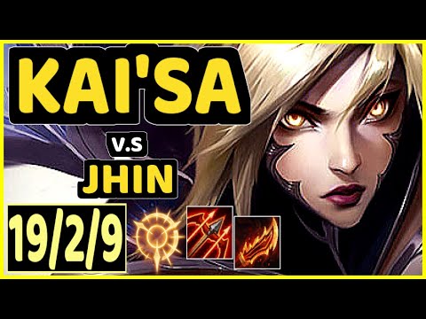 YEN (KAI'SA) vs JHIN - 19/2/9 KDA BOTTOM ADC CHALLENGER GAMEPLAY - NA