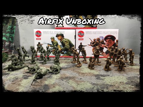 Airfix 1/32 British Paratroopers & US Infantry Unboxing