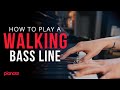 Walking Bass Line Piano Tutorial Lesson PDF Included