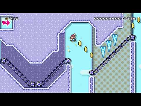 Slippery Stalactite (Super Mario Maker 2)