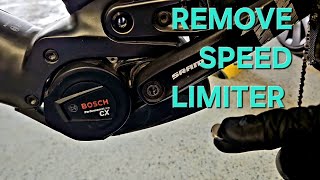 How to remove the speed limiter on an E bike