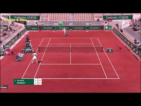 Jannik Sinner vs Pierre Hughes-Herbert Roland Garros 2021 R1 highlights | French Open 2021
