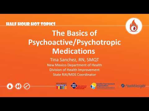 Half-Hour Hot Topic: The Basics of Psychoactive/Psychotropic Medications