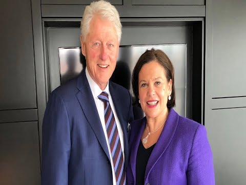 Mary Lou McDonald meets with Bill Clinton