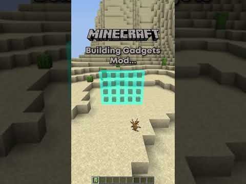 Minecraft BUILDING GADGETS Mod! (Easy Building)