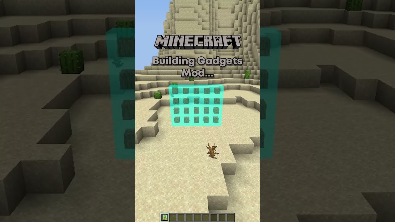 Minecraft BUILDING GADGETS Mod! (Easy Building)