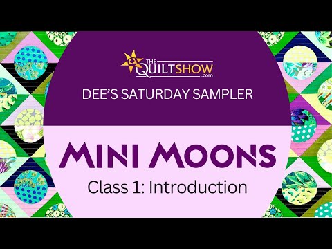 Dee's Saturday Sampler - Mini Moons Class 1: Introduction