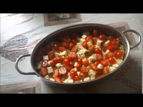 Mozzarella  -  Hähnchen in Basilikum  -  Sahnesauce