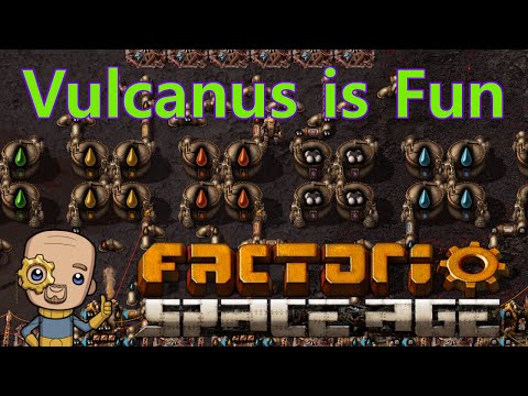 I had forgotten how fun Vulcanus is : Factorio Space age Ep20