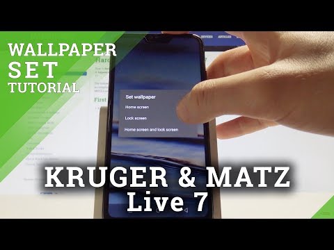 How to Set Up Wallpaper in KRUGER & MATZ Live 7 - Change Wallpaper