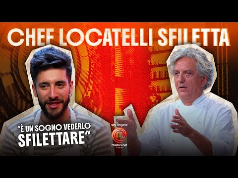 Chef Locatelli fillets on MasterChef Italia