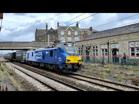 RMT Strike Day Intermodal Freight Move DRS 88010 4Z27 Carnforth 20/08/2022