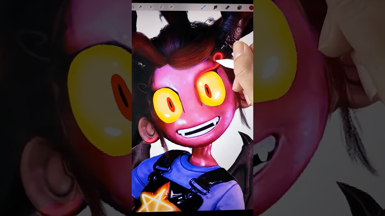 Lily Lovebrains as a demon #poppyplaytime #digitalart #drawing