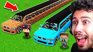 اكتشفنا أطول سيارات غريبة في قرية ماين كرافت !!؟