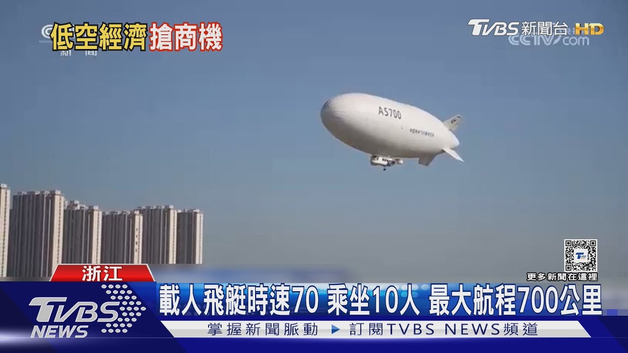 陸「低空經濟」新裝備 載人飛艇開啟商用