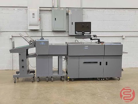 Duplo DC-745 Slitter Cutter Creasing Machine w/ DC-ST1 Stacker, Folder, and Conveyer - 052523207006A