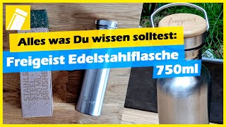 freigeist Edelstahl-Trinkflasche 750ml [Produktvorstellung & Erfahrungen]