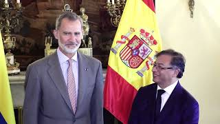 Encuentro de Su Majestad el Rey con el Presidente electo de la República de Colombia, Gustavo Petro