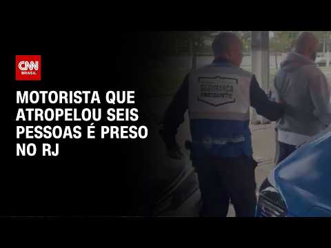 Motorista que atropelou seis pessoas no Rio de Janeiro é preso | CNN 360º