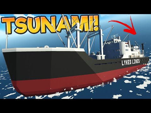 I Tried to Sink a Ship with My Girlfriend in it with a Tsunami! (Stormworks)