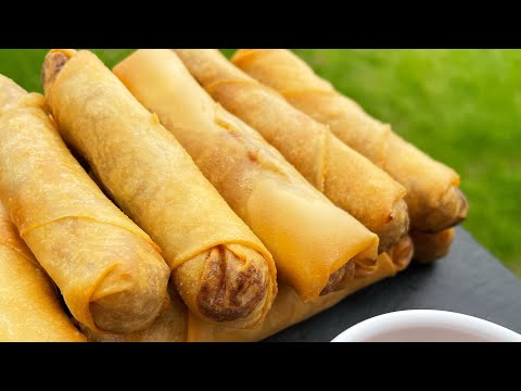 Chicken Spring rolls recipe | loempia recipe | chicken Lumpia