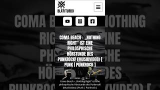 Coma Beach - Nothing Right (BlattTurbo, Song Review)
