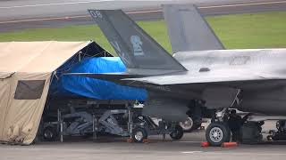 高知空港に緊急着陸のF-35B【再度エンジン取り外し？】4月13日　テント横にエンジンドーリー‼#F35B #岩国航空基地 #高知龍馬空港