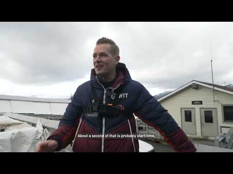 Walking the Lake Placid track with Brad Hall (GBR).