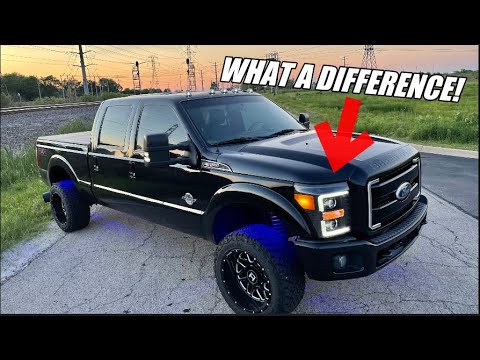The BEST Headlights For a 11-16 Super Duty!
