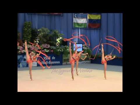 RUSSIA 3 ribbons 2 ropes - 2009 Corbeil (Saturday afternoon demo)