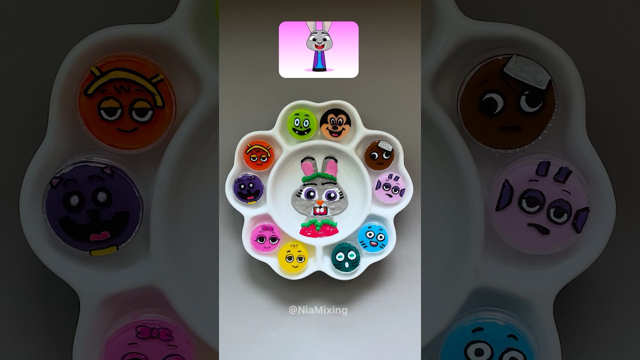 zootopia Sprunki color mixing 🎵 Guess the Final color! #colormixing