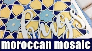 Moroccan mosaic card