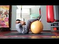 ABS WORKOUT USING GYM BALL