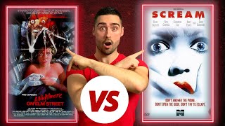 FREDDY takes on GHOSTFACE! A Nightmare on Elm Street (1984) vs Scream (1996) | Dino Reviews
