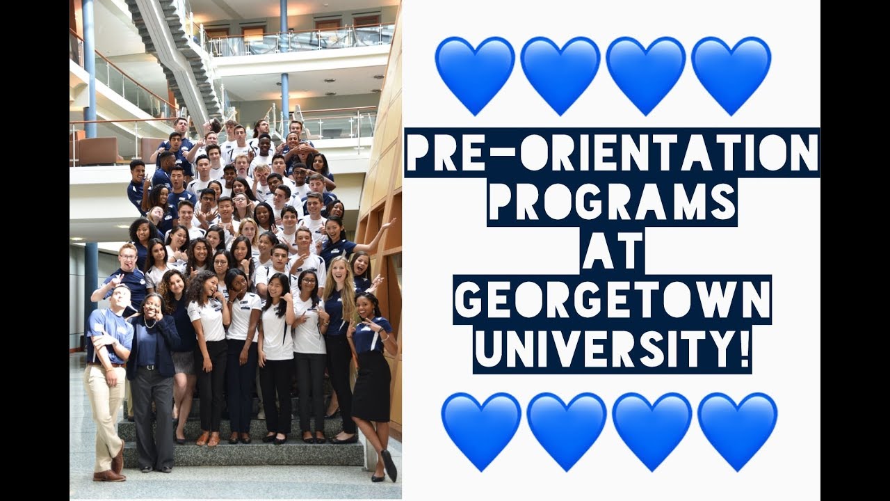 Joining Pre-Orientation Programs at Georgetown