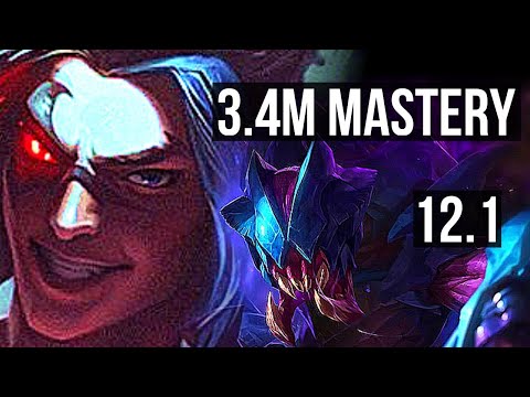 KAYN vs REK'SAI (JNG) | 3.4M mastery, 7 solo kills, Legendary, 700+ games, 17/4/3 | BR Master | 12.1