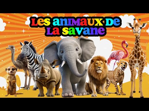 Les ANIMAUX DE LA SAVANE et leurs CRIS  | LUDOKIDS