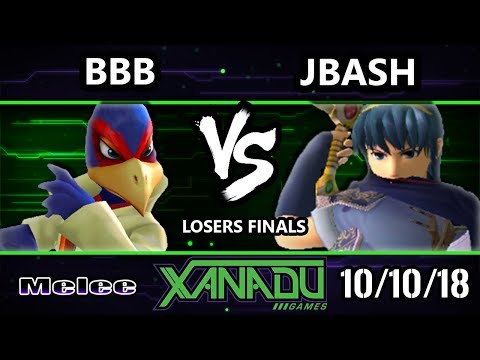 S@X 271 SSBM -  JBash (Marth) Vs.  BBB (Falco) Smash Melee Losers Finals